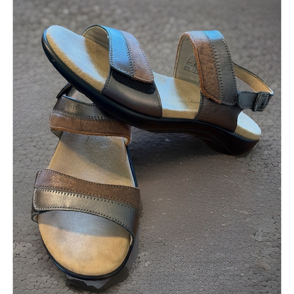 SAS Women's Shoes 6.5M Nudu Heel Strap Sandal In Dusk. Comfort! Made Is USA!